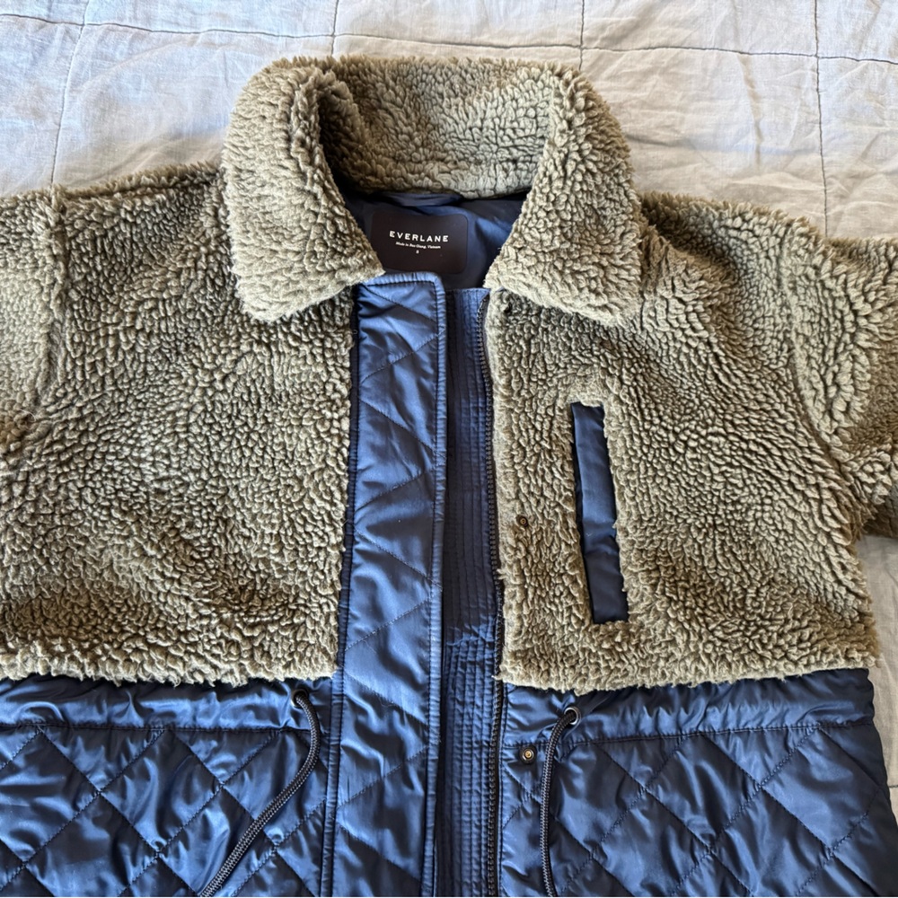 Everlane Green and Navy Jacket